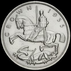 1935 King George V Rocking Horse Silver Jubilee Crown Reverse