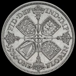 1936 George V Silver Florin Reverse