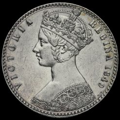 1849 Queen Victoria Godless Florin Obverse
