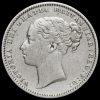 1879 Queen Victoria Young Head Silver Shilling Obverse