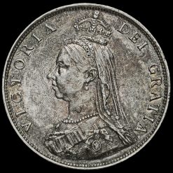 1887 Queen Victoria Jubilee Head Silver Florin Obverse