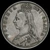 1887 Queen Victoria Jubilee Head Silver Half Crown Obverse