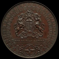 1897 Queen Victoria Diamond Jubilee Large Copper Medal by F Bowcher Reverse