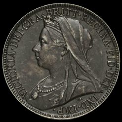 1898 Queen Victoria Veiled Head Silver Florin Obverse