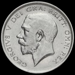 1917 George V Silver Half Crown Obverse