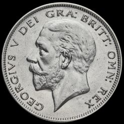 1928 George V Silver Half Crown Obverse