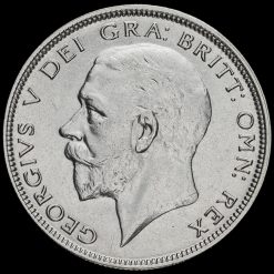 1931 George V Silver Half Crown Obverse