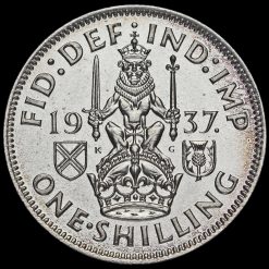 1937 George VI Silver Proof Scottish Shilling Reverse