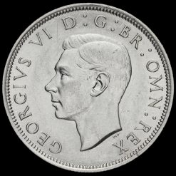 1939 George VI Silver Half Crown Obverse