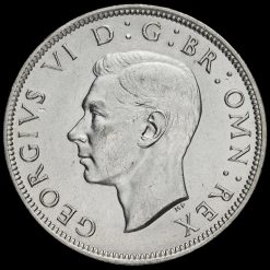 1942 George VI Silver Half Crown Obverse