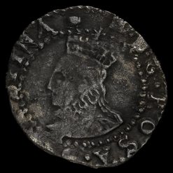 Elizabeth I Hammered Silver Penny, Sixth issue (c.1592-1595) Obverse