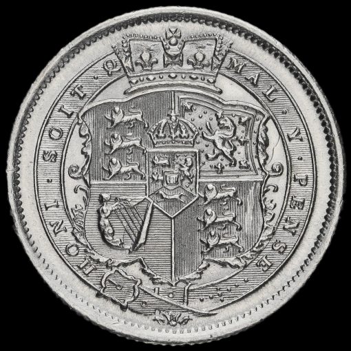 1817 George III Milled Silver Shilling Reverse