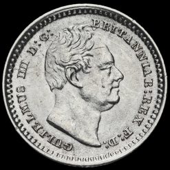 1835 William IV Milled Silver Three-Halfpence Obverse