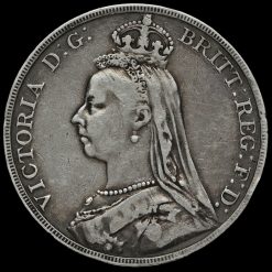 1892 Queen Victoria Jubilee Head Silver Crown Obverse