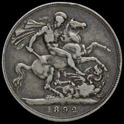 1892 Queen Victoria Jubilee Head Silver Crown Reverse