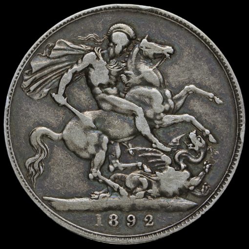 1892 Queen Victoria Jubilee Head Silver Crown Reverse