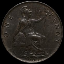 1902 Edward VII Penny Reverse