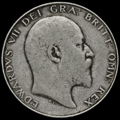 1905 Edward VII Silver Half Crown Obverse