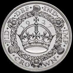 1927 George V Silver Proof Wreath Crown Reverse