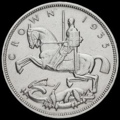 1935 King George V Rocking Horse Silver Jubilee Crown Reverse