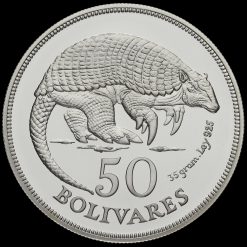 Venezuela 1975 Silver Proof 50 Bolivares Reverse