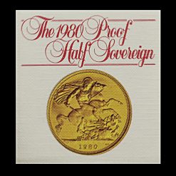 1980 Elizabeth II 22ct Gold Proof Half Sovereign Leaflet