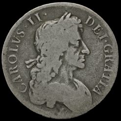 1682 Charles II Early Milled Silver Crown Obverse