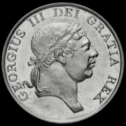 1813 George III Silver Three Shillings Bank Token Obverse