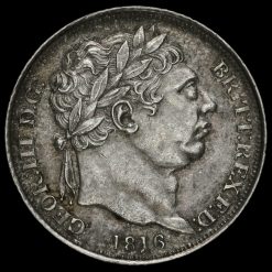 1816 George III Milled Silver Sixpence Obverse