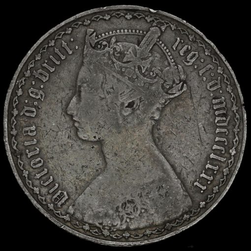 1880 Queen Victoria Gothic Florin Scarce 1880-queen-victoria-gothic-florin-scarce
