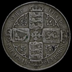 1880 Queen Victoria Gothic Florin Reverse