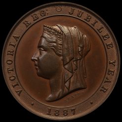 1887 Queen Victoria Golden Jubilee Copper Medal Obverse