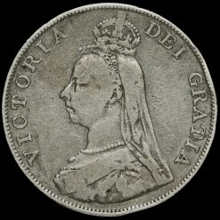 1889 Queen Victoria Double Florin Obverse