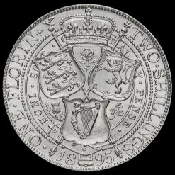 1895 Queen Victoria Veiled Head Silver Florin Reverse