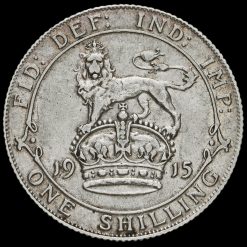 1915 George V Silver Shilling Reverse