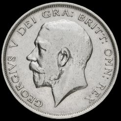 1917 George V Silver Half Crown Obverse