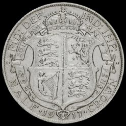 1917 George V Silver Half Crown Reverse