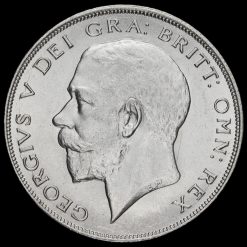 1926 George V Silver Half Crown Obverse