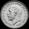 1927 George V Proof Silver Sixpence Obverse