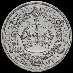 1930 George V Silver Wreath Crown Reverse