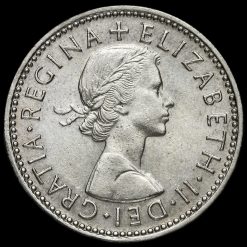 1959 Queen Elizabeth II Scottish Shilling Obverse