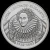 Falkland Islands 1996 Elizabeth II Silver Proof £2 Coin, Elizabeth I Reverse
