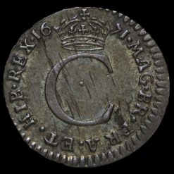 1671 Charles II Early Milled Silver Maundy Penny Reverse