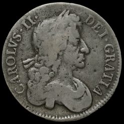 1679 Charles II Early Milled Silver Crown Obverse
