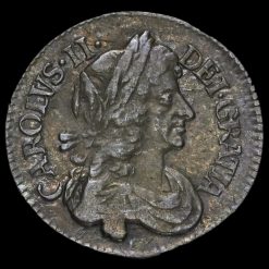1679 Charles II Early Milled Silver Maundy Threepence Obverse