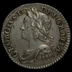1746/6 George II Early Milled Silver Maundy Penny Obverse