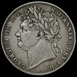 1820 George IV Milled Silver Half Crown Obverse