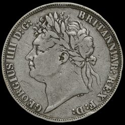 1822 George IV Milled Silver Tertio Crown Obverse