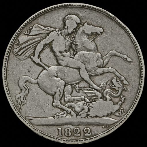 1822 George IV Milled Silver Tertio Crown Reverse