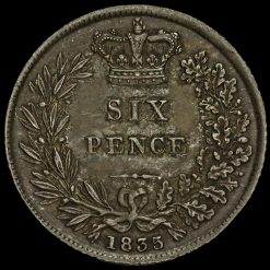 1835 William IV Milled Silver Sixpence Reverse